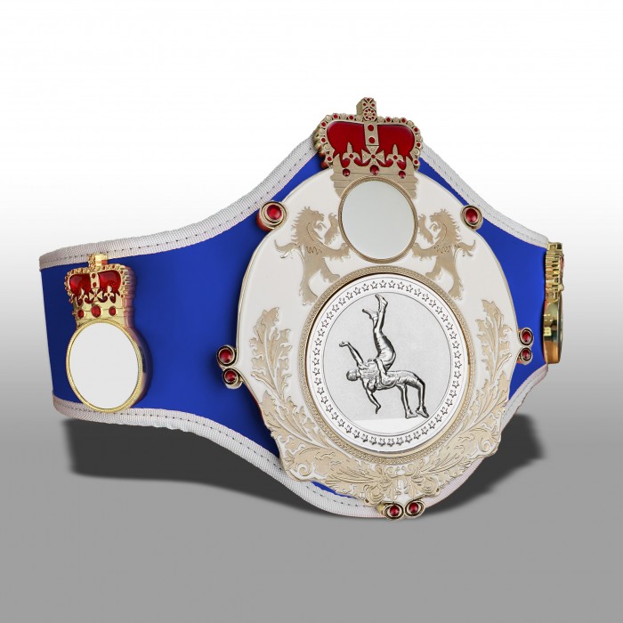 QUEENSBURY PRO LEATHER WRESTLING CHAMPIONSHIP BELT - QUEEN/W/S/WRESTS - 8+ COLOURS